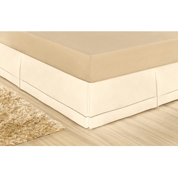 Saia box para cama Casal king algodao ponto palito 180 Fios veste fácil = hotel - 1