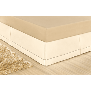 Saia box para cama Casal king algodao ponto palito 180 Fios veste fácil = hotel