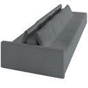 Ver imagem 7 de Sofá Ilha Modular para Sala 432cm com Puff Dublin K01 Bouclê Cinza - Lyam Decor