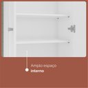 Ver imagem 6 de Armário Multiuso Aura 2 Portas 182x55cm Branco