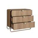 Ver imagem 5 de Cômoda 3 Gavetas 90cm Orgânico Pé Metal Luna Artesano