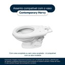 Ver imagem 4 de Tampa de Vaso Sanitário Contemporary Preto para Louça Hervy