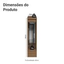 Ver imagem 3 de Balcão Porta-Temperos 20cm 1 P c/ Tampo R/B Vel Lux Madesa Rustic/Branco Veludo
