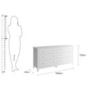 Ver imagem 6 de Cômoda Ditália 6 Gavetas Dm-221 Branco