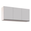 Ver imagem 1 de Armário Aéreo de Cozinha 03s Tina 120cm Branco