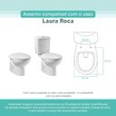Ver imagem 3 de Assento Sanitário Tampa de Vaso Branco Mdf Laqueado Laura para Bacia Roca