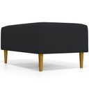 Ver imagem 7 de Kit 2 Puffs Decorativo Sala de Estar Cléo Pés Palito 90cm Suede Preto