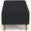 Ver imagem 6 de Kit 2 Puffs Decorativo Sala de Estar Cléo Pés Palito 90cm Suede Preto
