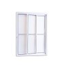 Porta Balcão 3 Folhas Vidro 210x120 Branco Linha 25 - 1