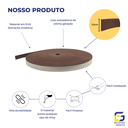 Ver imagem 3 de Moldura Roda Meio Ripado Eva Adesivo Saturno 3,5cmx5mm 15mts - Marrom