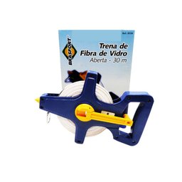 Trena Para Topografia Aberta 30 M Fibra De Vidro Redonda Top - 1
