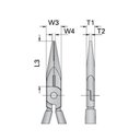 Ver imagem 2 de Alicate Tipo Telefone Bico Reto IOX Isolado NBR 9699 Gedore