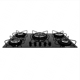 Fogão a Gas Cooktop Clarice 5 Boca Tc Base Esmaltadas-preto - 4