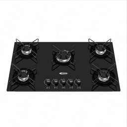 Fogão a Gas Cooktop Clarice 5 Boca Tc Base Esmaltadas-preto - 5