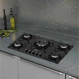 Fogão a Gas Cooktop Clarice 5 Boca Tc Base Esmaltadas-preto - 2
