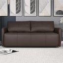 Ver imagem 2 de Sofá Living 2 Lugares Sala de Estar 180cm Virtus L07 Couro Marrom Café - Mpozenato