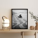 Ver imagem 1 de Quadro Foto Rio de Janeiro Antigo Casal Copacabana 24x18cm - com Vidro:madeira Preta