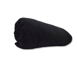 Lençol Avulso com Elástico Casal Malha Penteada Preto - 1