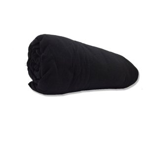 Lençol Avulso com Elástico Casal Malha Penteada Preto