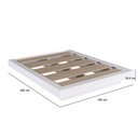 Ver imagem 5 de Cama Queen Flutuante 162cm X 202cm para Quarto de Casal Cor:branco