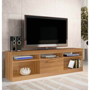 Ver imagem 2 de Rack para TV Cancun 1 Porta com Nichos Cinamomo Formimóveis