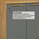 Ver imagem 5 de Paneleiro 70 cm Trebbiano 4 Portas 100% MDF Amêndoa/Platina - Rio Doce