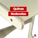 Ver imagem 3 de Mesa de Canto Itália Suporte Lateral Sofá com Base Clássica Curva Off White - Arkell