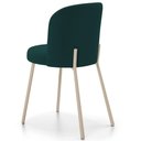 Ver imagem 7 de Kit 03 Cadeiras para Sala de Jantar Cozinha Estofada Gavi Arena L02 Bouclê Verde - Lyam Decor