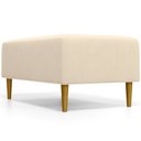 Ver imagem 7 de Kit 2 Puffs Decorativo Sala de Estar Cléo Pés Palito 90cm Suede Bege