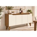 Ver imagem 1 de Aparador Sala Quartzo c/4 Portas 150cm Off White Henn
