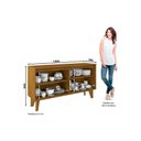 Ver imagem 3 de Aparador Sala Quartzo c/4 Portas 150cm Off White Henn