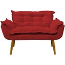 Ver imagem 6 de Kit Namoradeira e Poltrona Decorativa para Sala Recepção Manicure Consultório Alice Tecido Suede