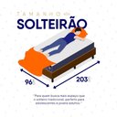 Ver imagem 7 de Conjunto Box Baú Marrom Durban Azul Espuma D28 Solteiro 96x203x64 - King House
