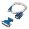 Kit Cabo Conversor Usb P/ Serial Rs232 Macho+ Adaptador Db9! - 2