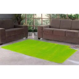 Tapete Liso para Quarto e Sala Tecido de Pelúcia 1,00M x 50cm - Verde Claro - 1