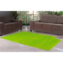 Tapete Liso para Quarto e Sala Tecido de Pelúcia 1,00M x 50cm - Verde Claro - 3