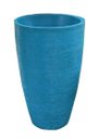 Ver imagem 4 de Kit 3 Vaso Planta 65x40 Oval Moderno Polietileno BGPLASTICOS AZUL TURQUESA 018