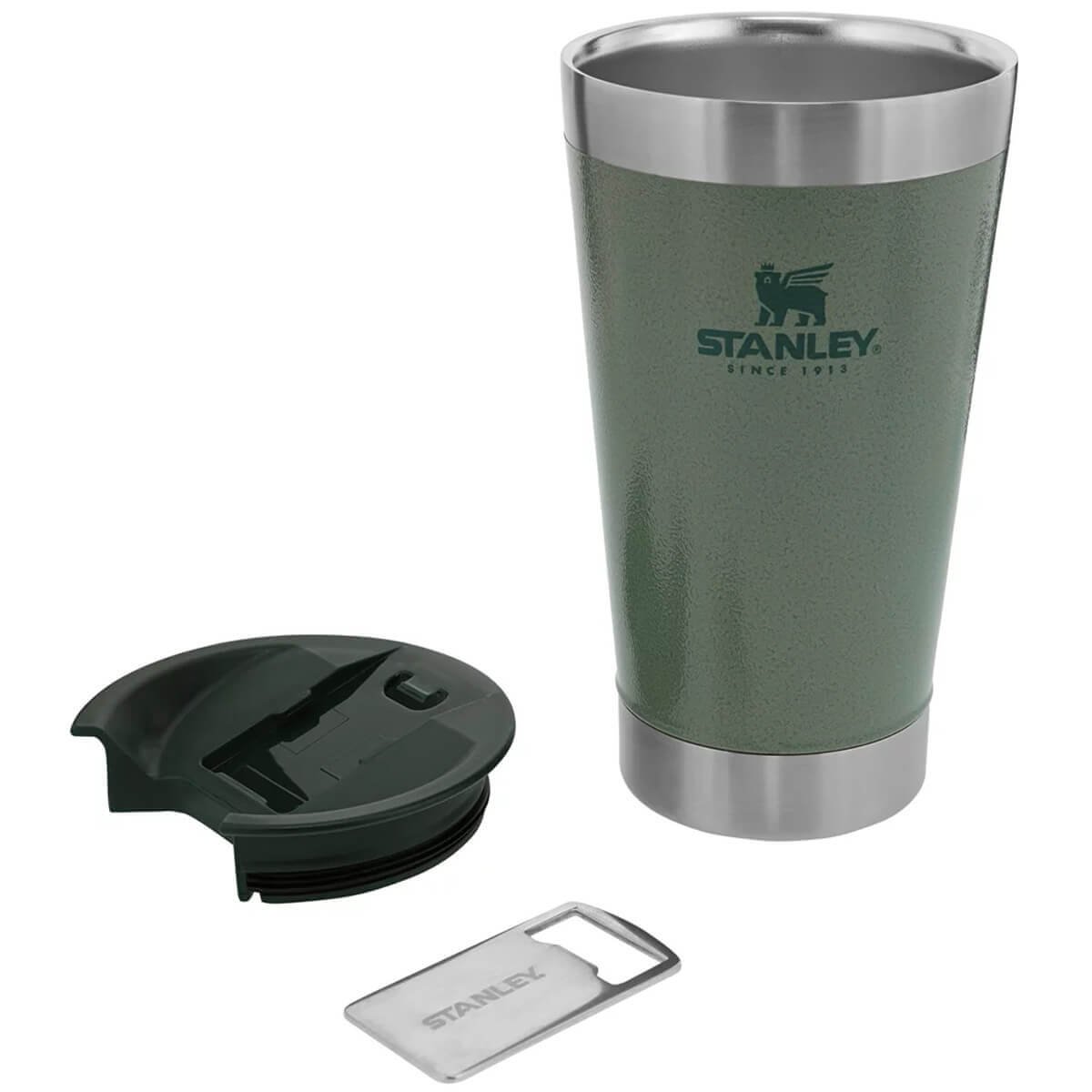 Copo Térmico Stanley para Cerveja ou Café com Tampa e Abridor Aço Inox Verde - 7