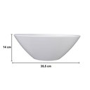 Ver imagem 3 de Cuba de Sobrepor Redonda Cuia 35,5 x 35,5 Branco Cozimax