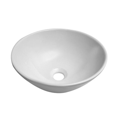 Cuba de Sobrepor Redonda Cuia 35,5 x 35,5 Branco Cozimax