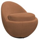Ver imagem 2 de Poltrona Orgânica Kaira Giratória Bouclé Terracota - Nexta Casa