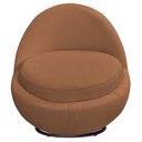 Ver imagem 5 de Poltrona Orgânica Kaira Giratória Bouclé Terracota - Nexta Casa