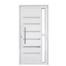 Porta de Alumínio Com Vidro Lado Esquerdo 210x90cm Branco WM Esquadrias - 1