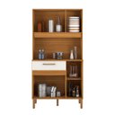 Ver imagem 5 de Armário de Cozinha Jade 90cm Compacto Pequeno para Apartamento com Gavetas 4 Portas:off White