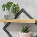 Ver imagem 2 de Prateleira Nicho Decorativo Diamante Pinus para Casa e Sala