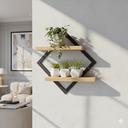 Ver imagem 4 de Prateleira Nicho Decorativo Diamante Pinus para Casa e Sala