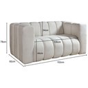 Ver imagem 3 de Sofá 2 Lugares Mona Bouclé Off White