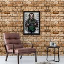 Ver imagem 2 de Quadro Decorativo Coringa 45x34cm - com vidro:Madeira preta