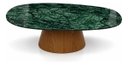 Ver imagem 3 de Mesa de Centro Éclat 90x60cm em Mármore Verde Guatemala