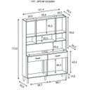 Ver imagem 3 de Armário de Cozinha 8 Portas 2 Gavetas Golden Kits Paraná